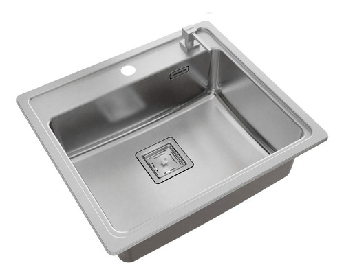 Imagen 2 de 10 de Combo Pileta Simple Cocina Johnson Quadra Q55 + Dosificador
