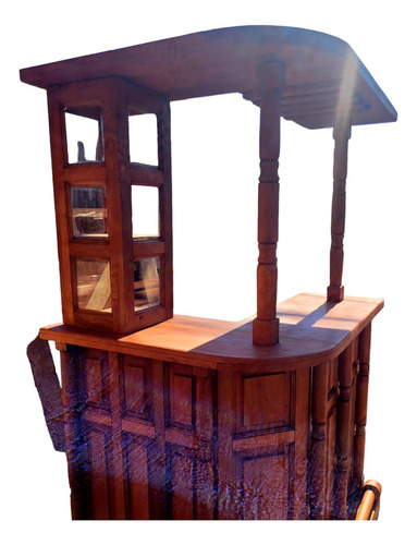Barra Mueble Macizo Romántico Algarrobo Ezeiza 120x100