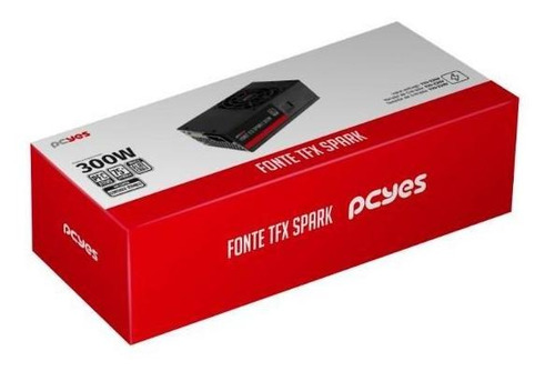 Fonte Gab Slim Tfx 300w Real Spark 75+ Pfc Ativo Pcyes