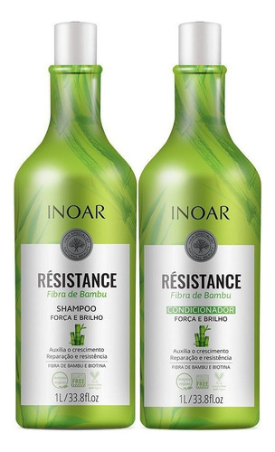 Kit Inoar Résistance Bambu - Shampoo + Condicionador 1000ml