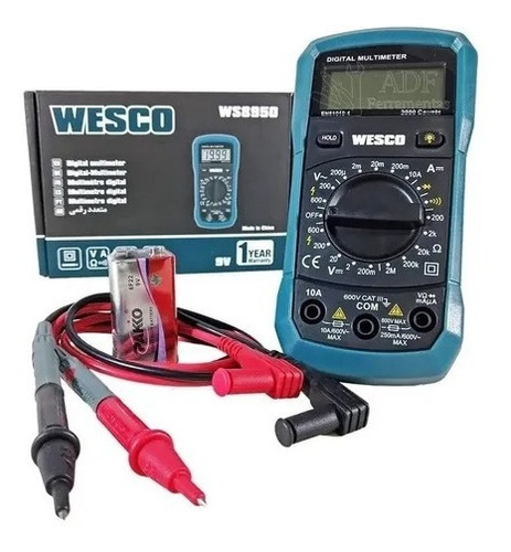 Multimetro Digital Com Registrador - Wesco Ws8950