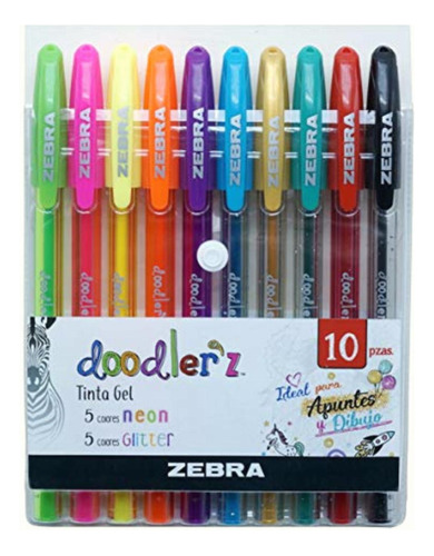 Zebra Mexico 8917-67 Zebra Rollerball Doodler'z, Estuche Con