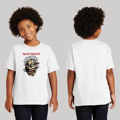 Playera Niño Niña Rock Iron Maiden Póster 898 D