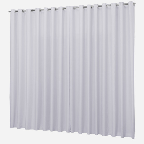 Cortina Roma 4,00x2,40 Para Sala E Quarto Diversas Cores Cor Branco