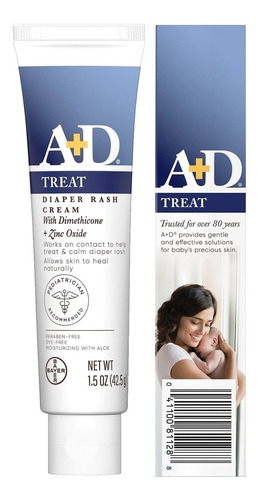 A+d Diaper Rash Treatment Cream 4 Oz