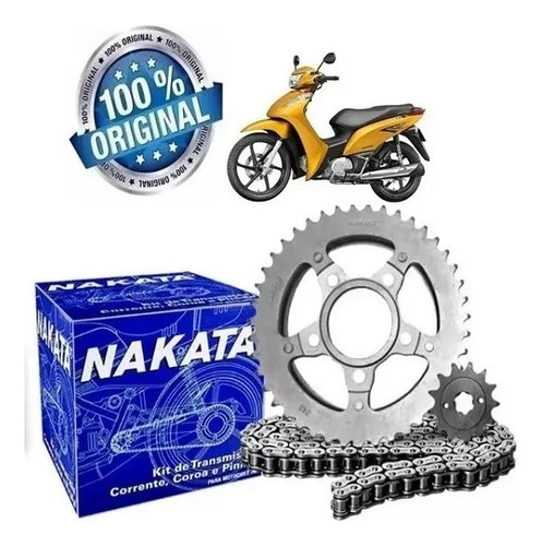 Kit Relação Transmissão Biz 125 Es Ex Ks 2005-2016 Tm10100