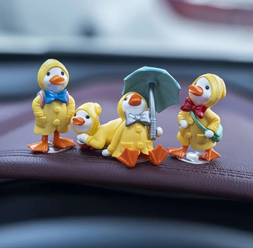 Set 4 Patos Aventureros Miniaturas Casa De Muñecas (calidad)