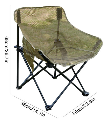 Silla Plegable Al Aire Libre Taburete Portátil Para Acampar