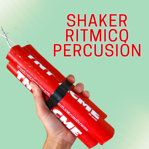 Shaker Ritmico Dr.acme Triple Percusión Maracas Huevo Lp Rojo