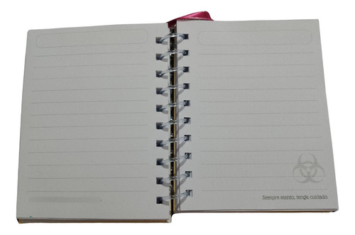 Libreta Rayada A6 Bioseguridad 90 Hojas 14x10.8 Cm