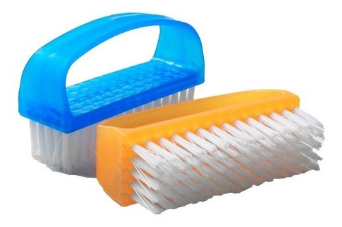 Kit 2 Escova Escovinha Unhas Lixa Lustrar Limpar Salão Mão