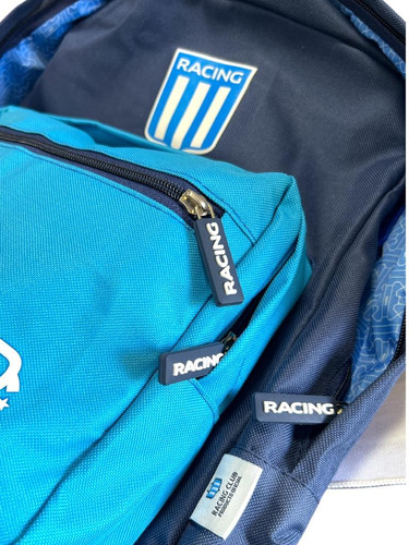 Mochila Escudo Racing Club De Avellaneda Fútbol Argentina+