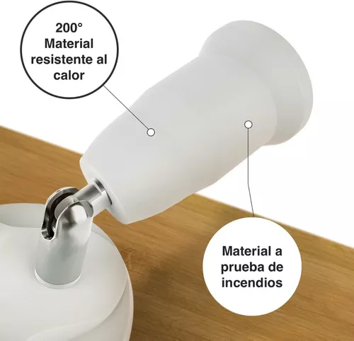Adaptador Socket Extensor Para Foco De Luz Movil Ajustable