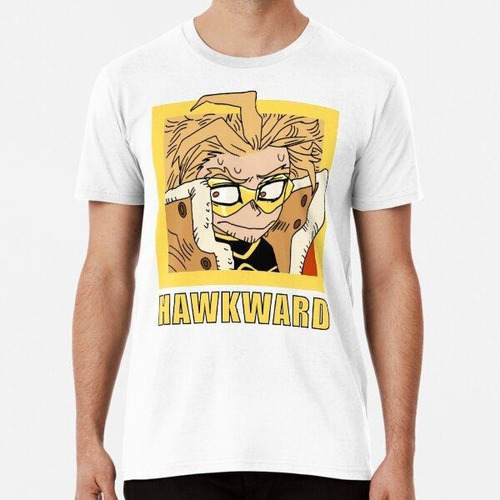 Remera Bnha! Hawks Hawkward Anime Meme T Shirt Algodon Premi