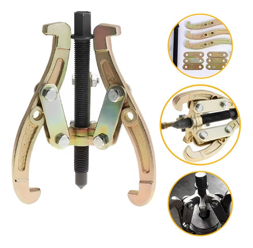 Extractor Engranes Poleas Reversible Forja Brazos 6 Pulgadas