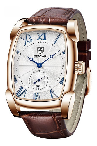 Relógio De Quartzo Masculino Benyar Elegante Cronógrafo 5114