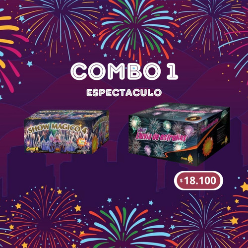 Combo Espectáculo 1 - Fuegos Artificiales - Fiestas