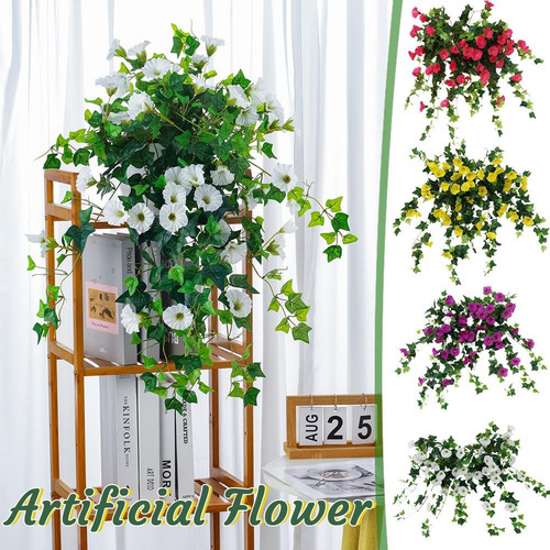 Pulunto, 2 Unidades, Flores Artificiales Para Balcón, Simula