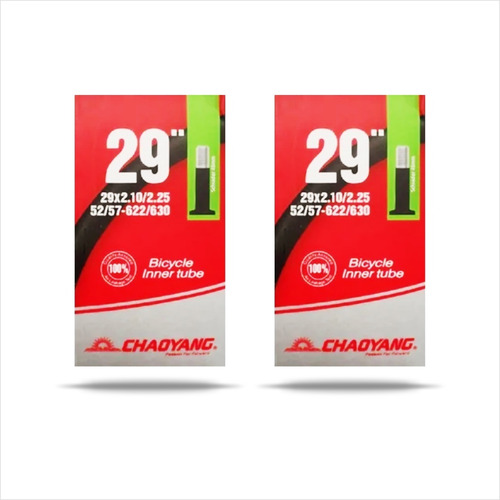 Imagen 1 de 2 de Kit X 2 Cámaras Bicicleta Chaoyang 29 X 2.10x2.25 V/auto A1