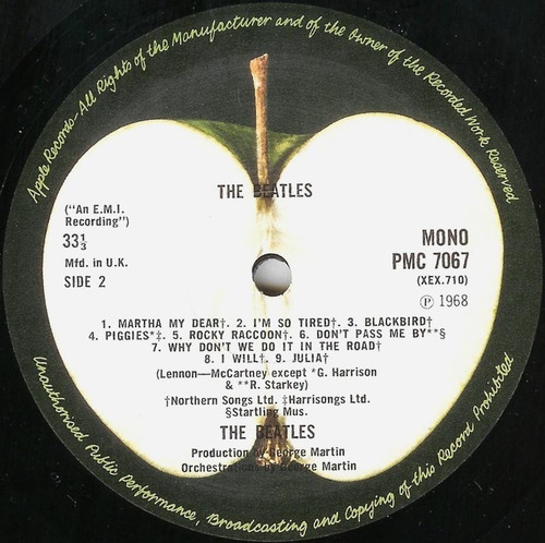 Lp The Beatles White Album Mono 1982 Uk Inglês Bm 1 (Usado)