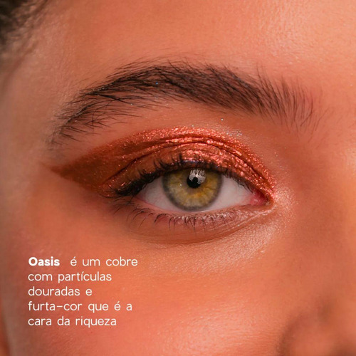 Sombra Líquida Eyeshadow Oasis Cobre Océane 4you 2g