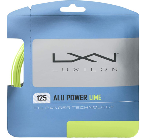 Luxilon Alu Power 125 Cordaje De Tenis - Juego, Verde Lima