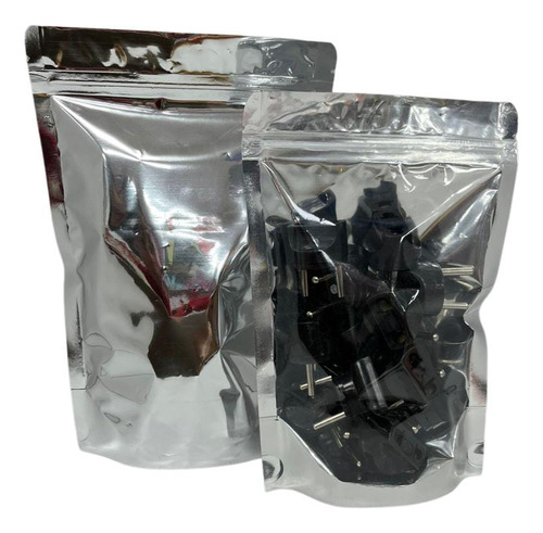 Bolsas Ziploc Con Visor Transparente Plastico Aluminio 16x24
