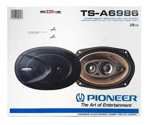 Parlantes Pioneer Ts-a6986 6x9 220w 4 Vías Japones