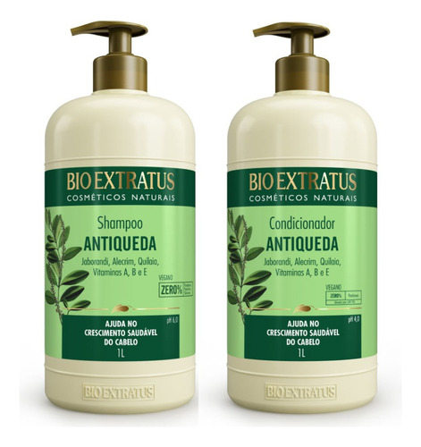 Kit Jaborandi Shampoo, Condicionador Bio Extratus - 1l