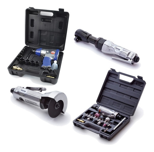 Kit Neumatica Bremen Impacto + Cortador + Crique + Amoladora Cod. 3030 + 3031 + 3388 + 3547 Dgm