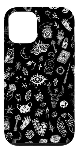 iPhone 12/12 Pro Brujas Góticas Negro Espi B08n6h8lky_300324