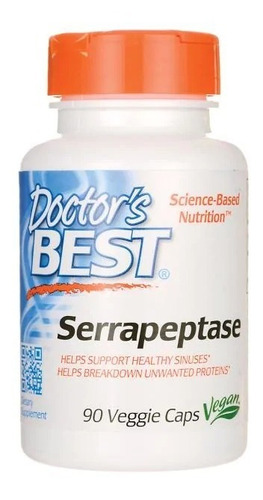 Serrapeptase 90 Veg Caps 40000 Spu + Envio Gratis