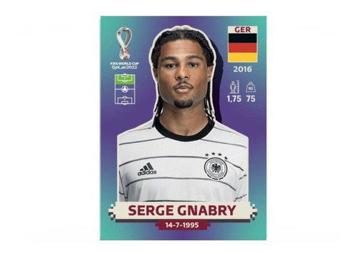 Figurinha Alemanha 16 Serge Gnabry Copa 2022