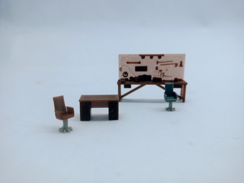 Banco De Trabajo Escala 1/87 Ho. Maqueta Miniatura. Impr 3d