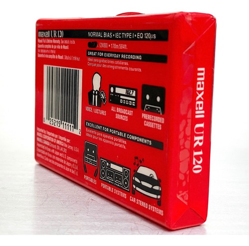Maxell Ur 120 Min Audio Cassette Deck Normal Bias (Usado)