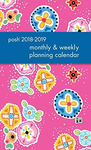 Posh Pink Patchwork 20182019 Monthlyweekly Planning Calendar