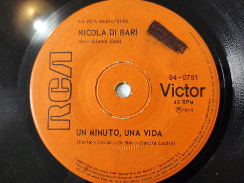 Vinilo  Single De Nicola Di Bari - Ojos Claros ( C77
