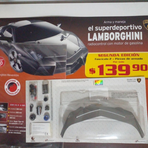 Fascículo + Pieza Lamborghini Para Armar N 2. Nuevo