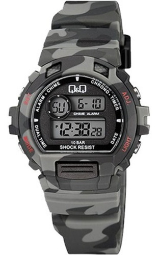 Reloj Q&q By Citizen Dama Camuflado M153j009y Sumergible