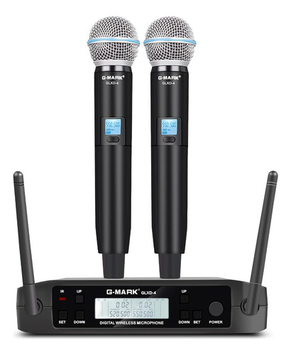 G-mark Micrófono Inalámbrico, Glxd4 Micrófono Profesional Si
