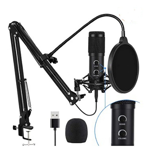  Microfono Condensador Profesional Bm-838tz Usb Striming