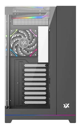Gabinete Gamer Xyz Tesseract, Vidrio Panorámico 3d, 4x Fans