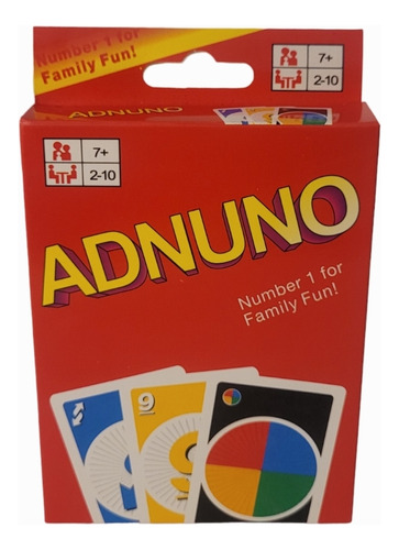 Entretenido Juego Para La Familia De Mesa Cartas, Adnuno 