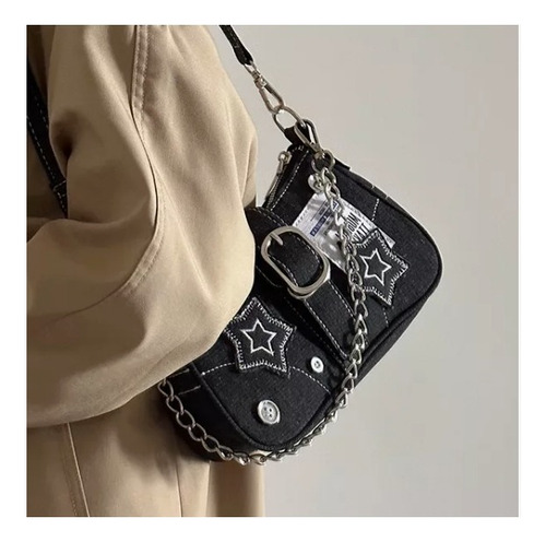 Bolso De Mano Sqeeqe Con Patrón De Estrellas Para Mujer