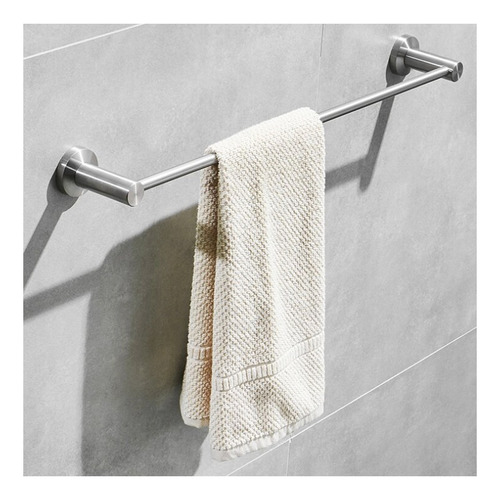 Porta Toalla Toallero Baño Barra 60 Cm Acero Inoxidable