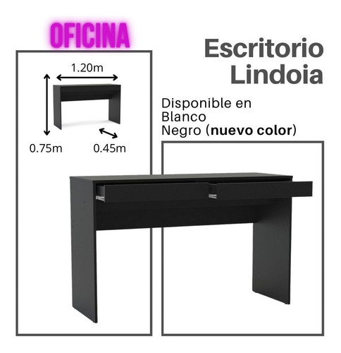 Escritorio Armado Rack Lindoia Copmutacion 2 Cajones 