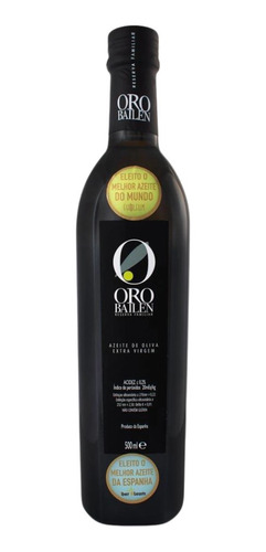 Kit 03 Azeite Oro Bailen Extra Virgem 500 Ml Melhor Espanha