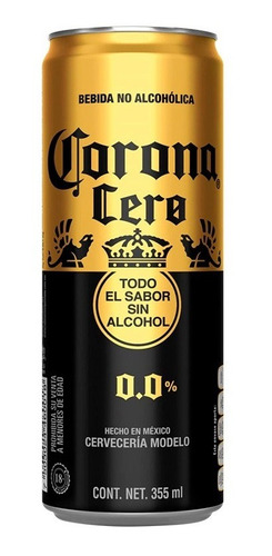Imagen 3 de 3 de Cerveza Corona Cero 24 Latas 355ml