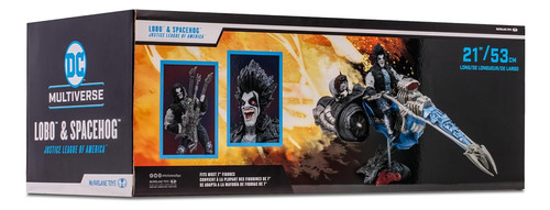 Pacote Lobo & Spacehog Figura Dc Jl Of America Mcfarlane Toys