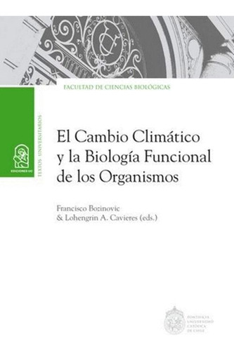 Libro El Cambio Climático Y La Biología Funcional De Los Or